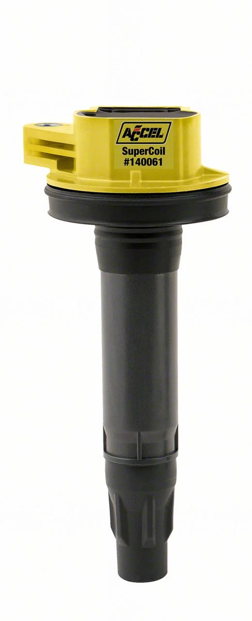 Accel SuperCoil Ignition Coil; Yellow (11-16 Mustang V6)