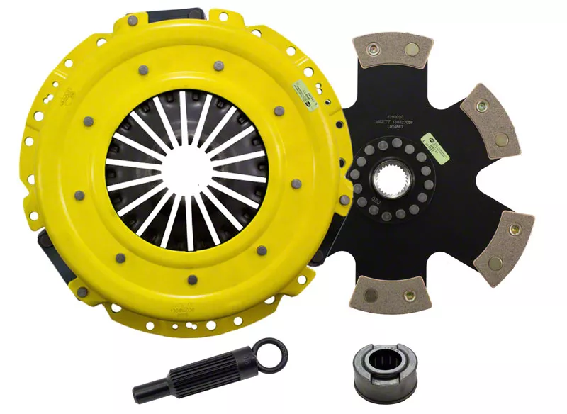 ACT Heavy Duty Race Rigid 6 Pad Ceramic Clutch Kit; 26-Spline (05-10 Mustang GT)