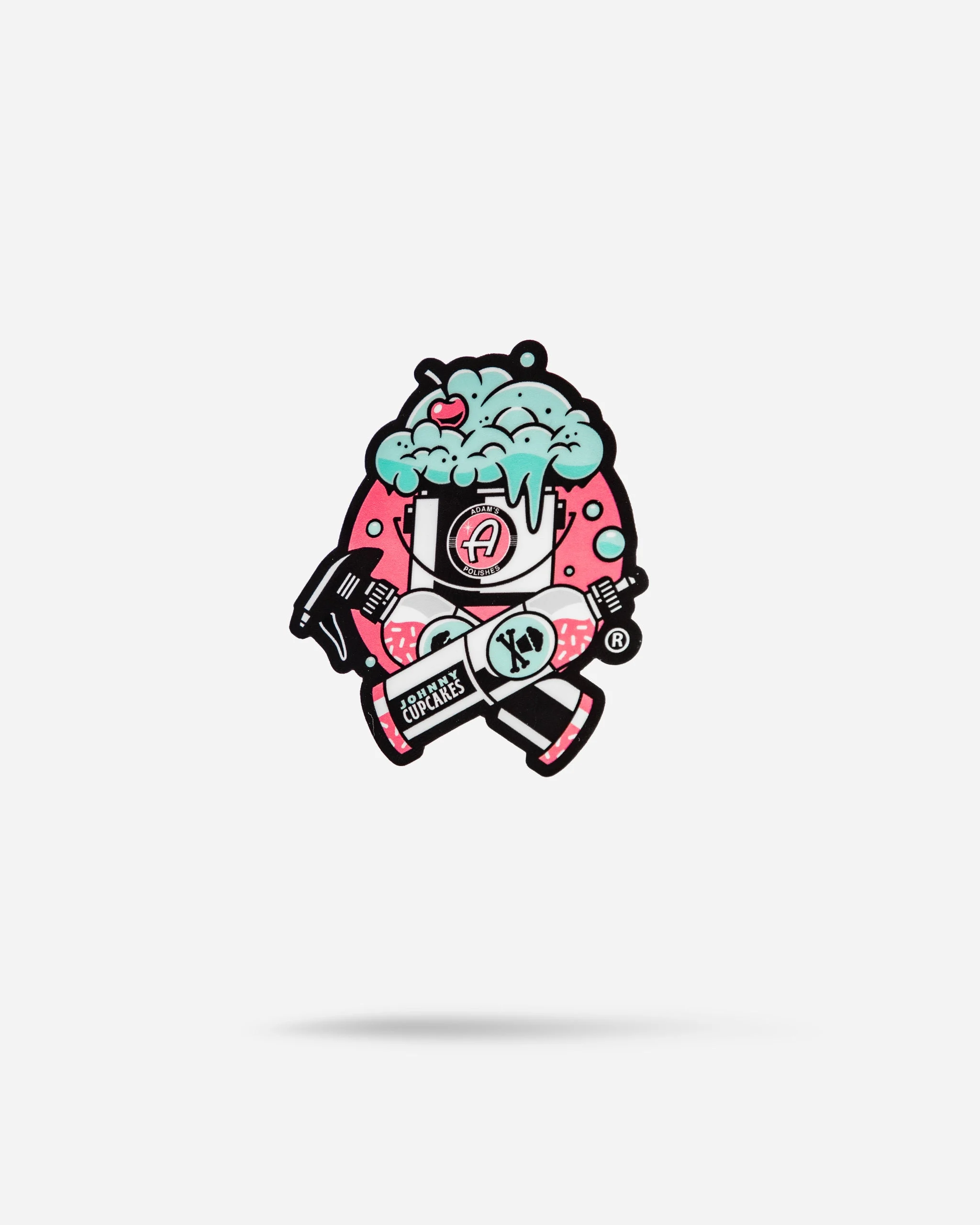 Adam's Polishes x Johnny Cupcakes Pink Bucket Cupcake Sticker