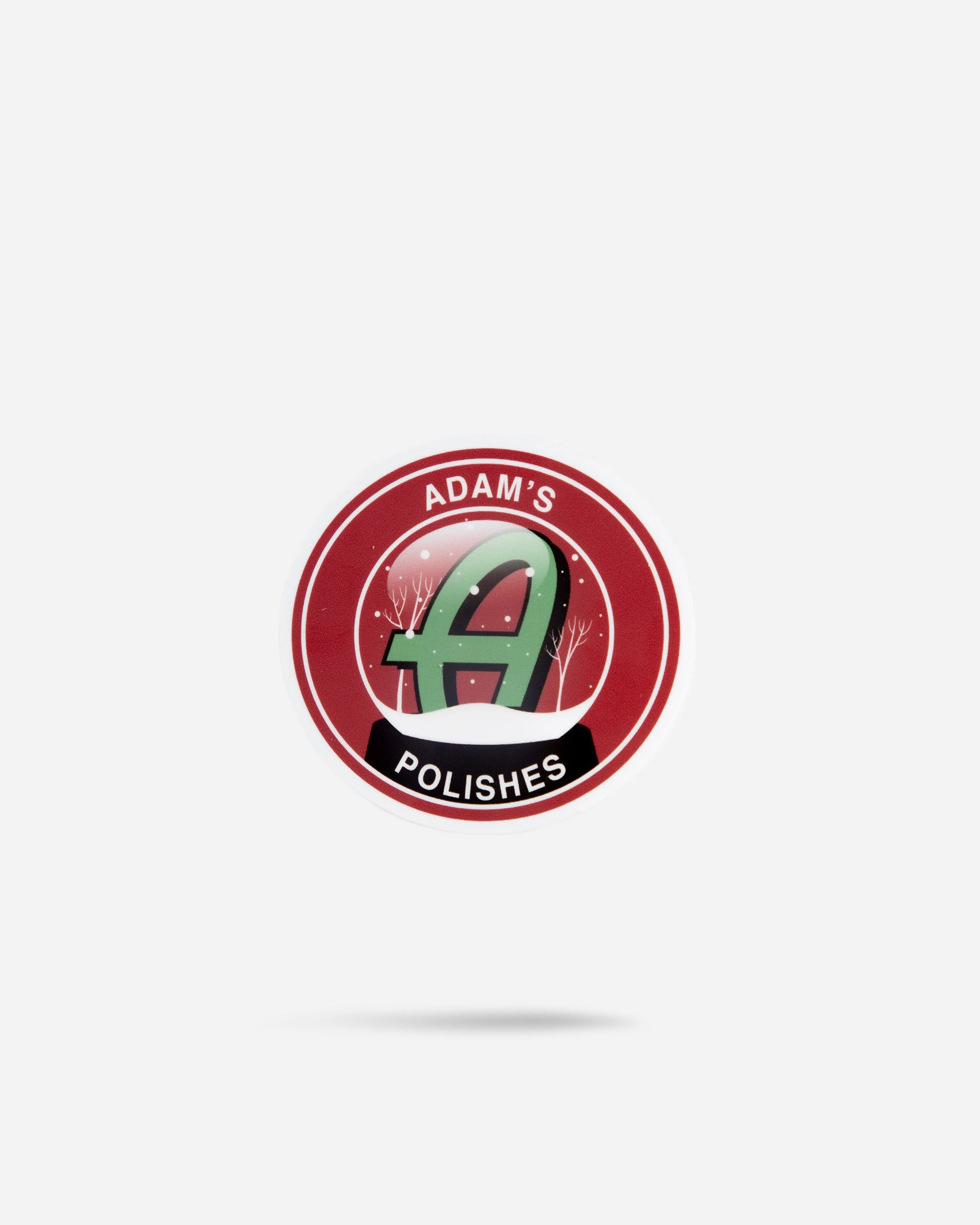 Adam's Holiday Snow Globe Sticker