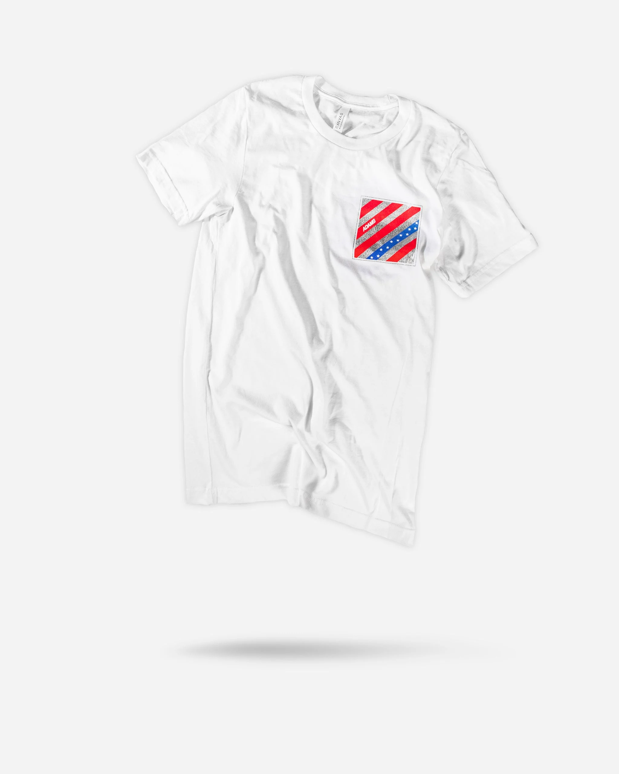 Adam's White USA Logo Shirt