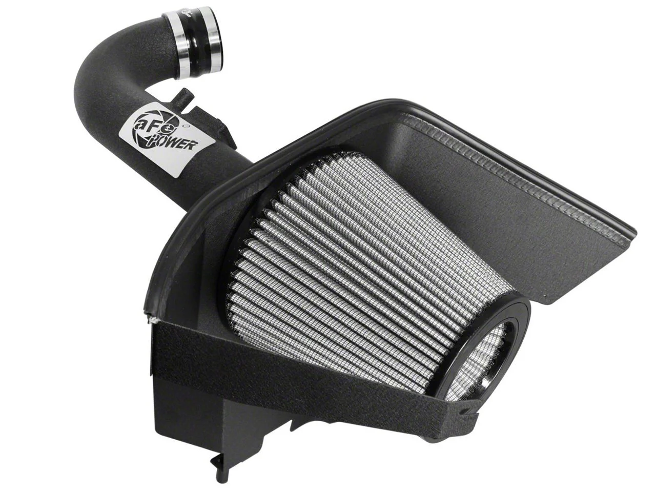 AFE Magnum FORCE Stage-2 Cold Air Intake with Pro DRY S Filter; Black (12-15 V6 Camaro)