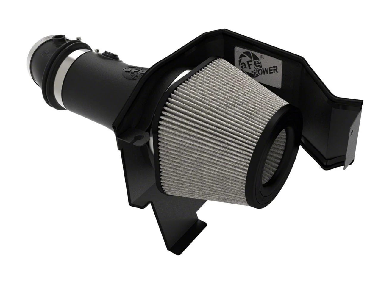 AFE Magnum FORCE Stage-2 Cold Air Intake with Pro DRY S Filter; Black (17-23 Challenger SRT Hellcat, SRT Jailbreak)