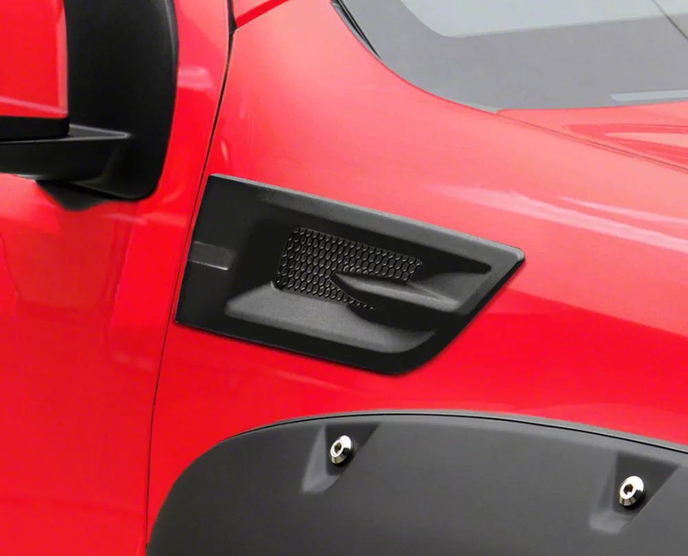 Air Design Fender Vents; Satin Black (15-22 Colorado)