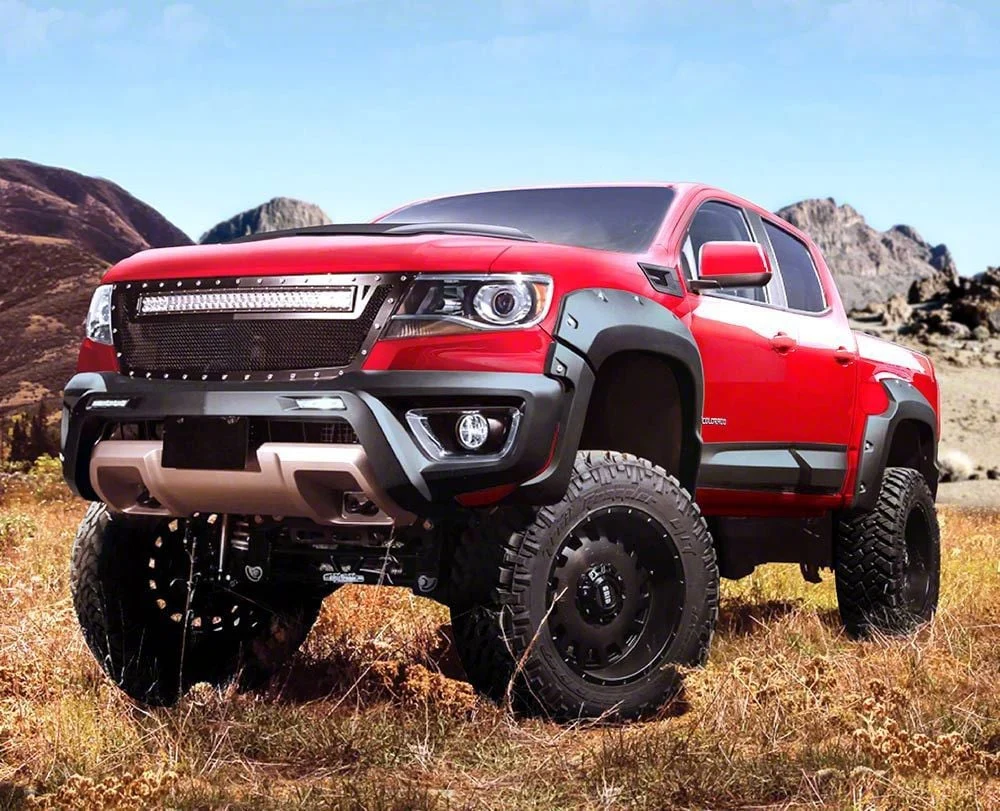 Air Design Off-Road Styling Kit with Fender Vents; Satin Black (15-22 Colorado Crew Cab w/ 5-Foot Short Box, Excluding ZR2)