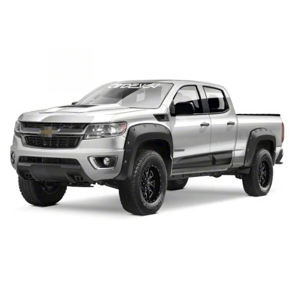Air Design Super Bolt Fender Flares; Satin Black (15-22 Colorado w/ 6-Foot Long Box)