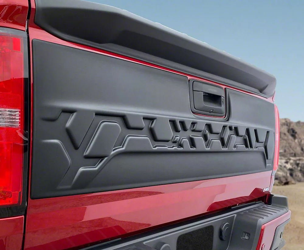 Air Design Tailgate Applique; Satin Black (15-22 Colorado)