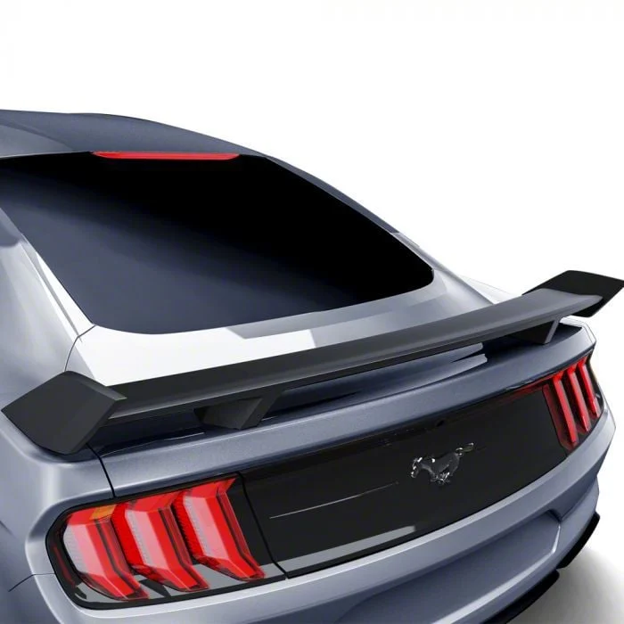 Air Design Rear Spoiler; Satin Black (15-23 Mustang Fastback)
