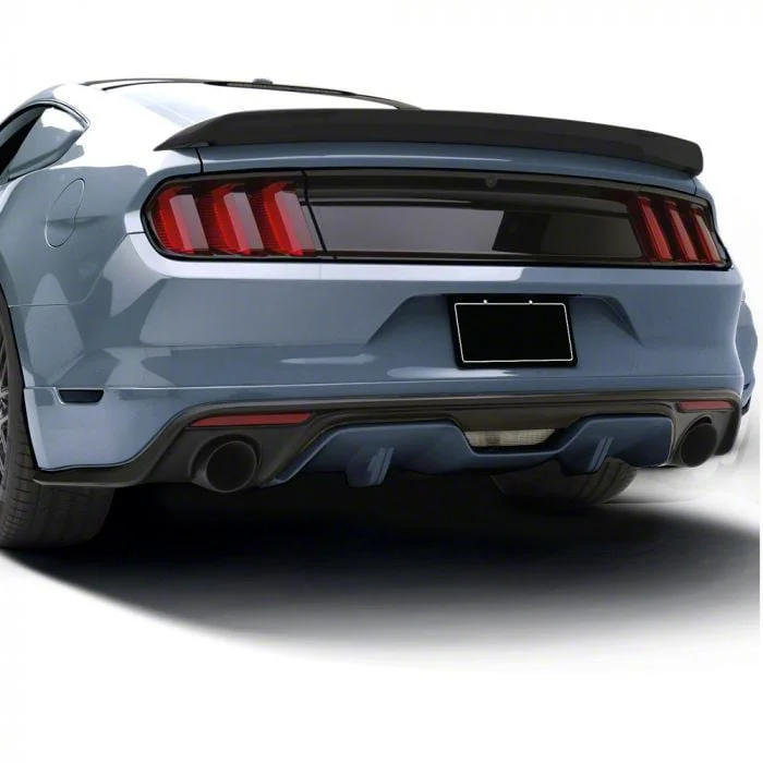 Air Design Rear Valance Diffuser; Satin Black (15-17 Mustang GT Premium, EcoBoost Premium)