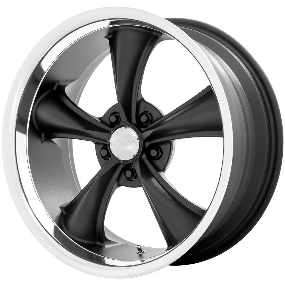 American Racing BOSS Textured Black with Diamond Cut Lip Wheel; 20x8.5; 14mm Offset (06-10 RWD Charger)