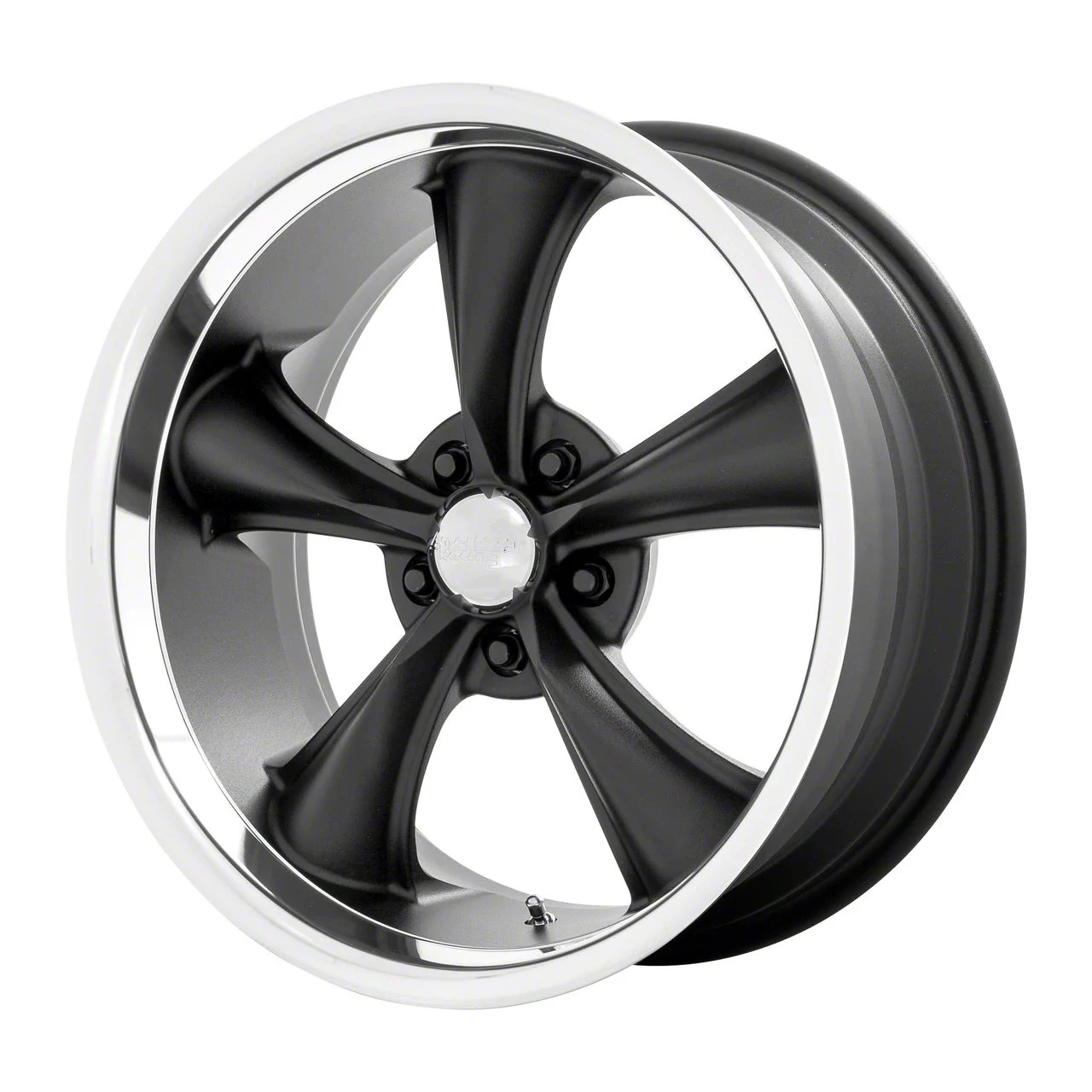 American Racing BOSS Textured Black with Diamond Cut Lip Wheel; Rear Only; 20x10; 20mm Offset (06-10 RWD Charger)
