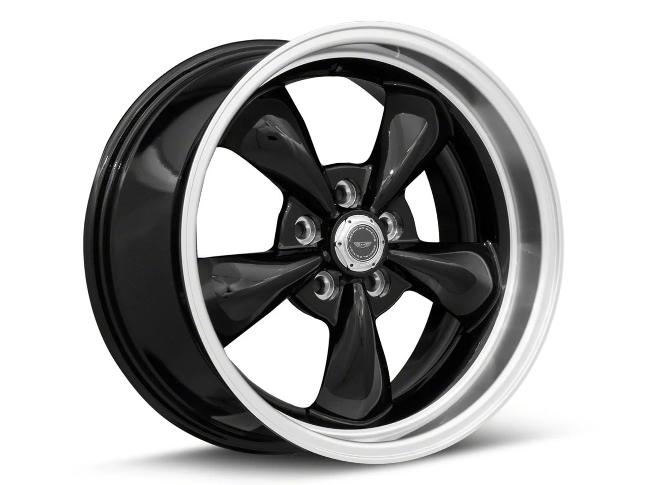 American Racing TORQ THRUST M Gloss Black Machined Wheel; 20x8.5; 18mm Offset (06-10 RWD Charger)
