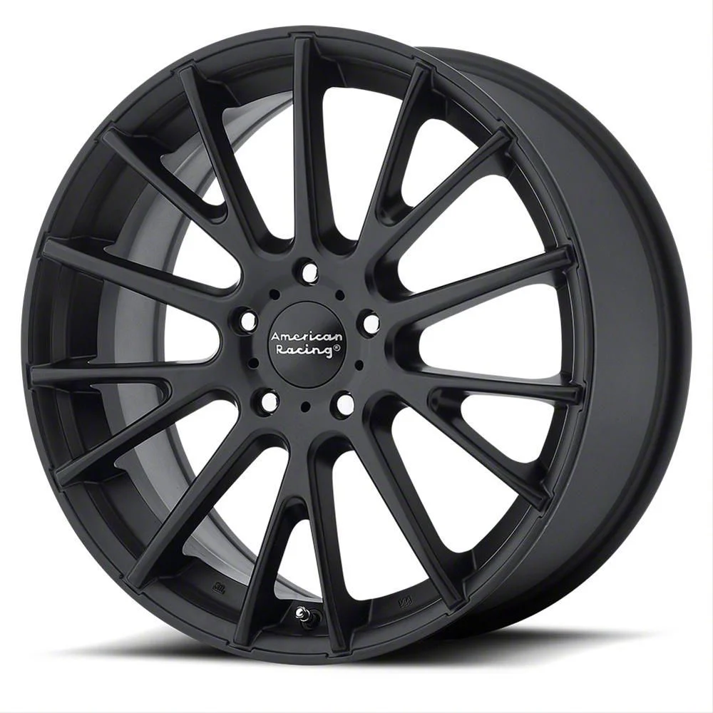 American Racing AR904 Satin Black Wheel; 18x8; 45mm Offset (24-26 Mustang EcoBoost w/o Performance Pack)