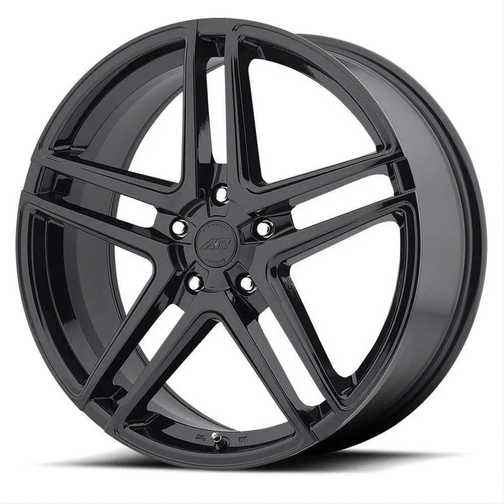 American Racing AR907 Gloss Black Wheel; 18x8; 40mm Offset (24-26 Mustang EcoBoost w/o Performance Pack)