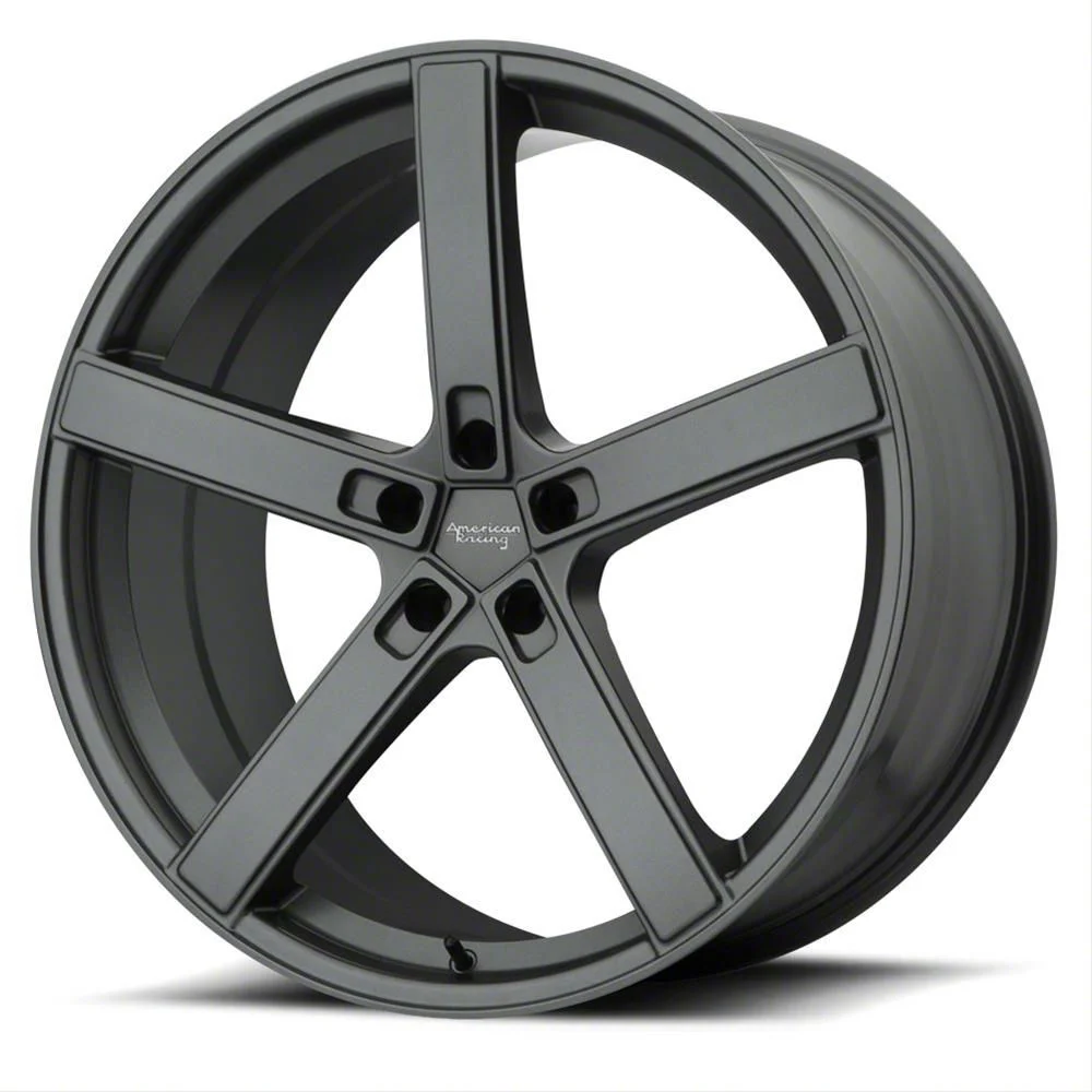 American Racing BLOCKHEAD Charcoal Wheel; 22x10.5; 25mm Offset (11-23 RWD Charger)