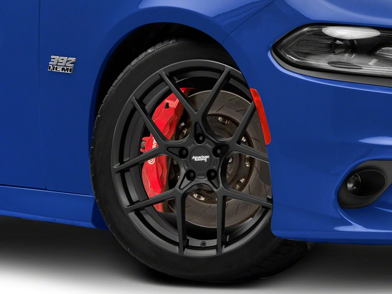 American Racing CROSSFIRE Satin Black Wheel; 20x9; 20mm Offset (11-23 RWD Charger)