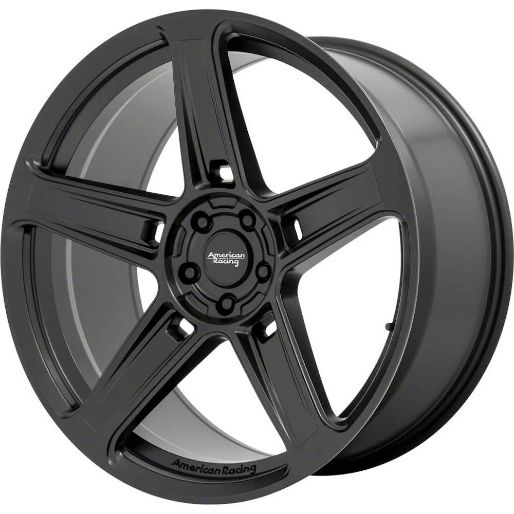 American Racing HELLION Satin Black Wheel; 22x9; 20mm Offset (11-23 RWD Charger)