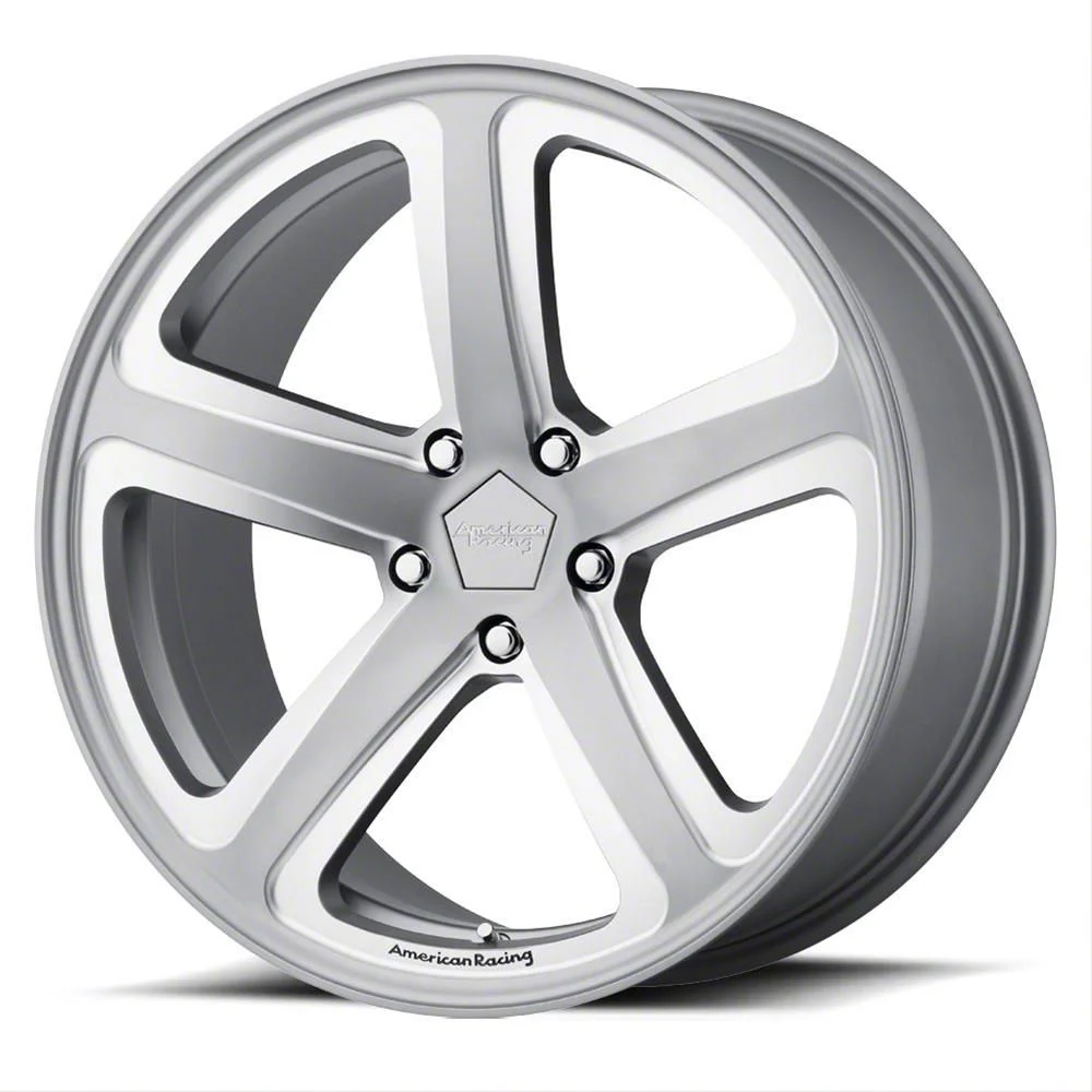 American Racing HOT LAP Satin Gray Milled Wheel; 20x9; 25mm Offset (11-23 RWD Charger)