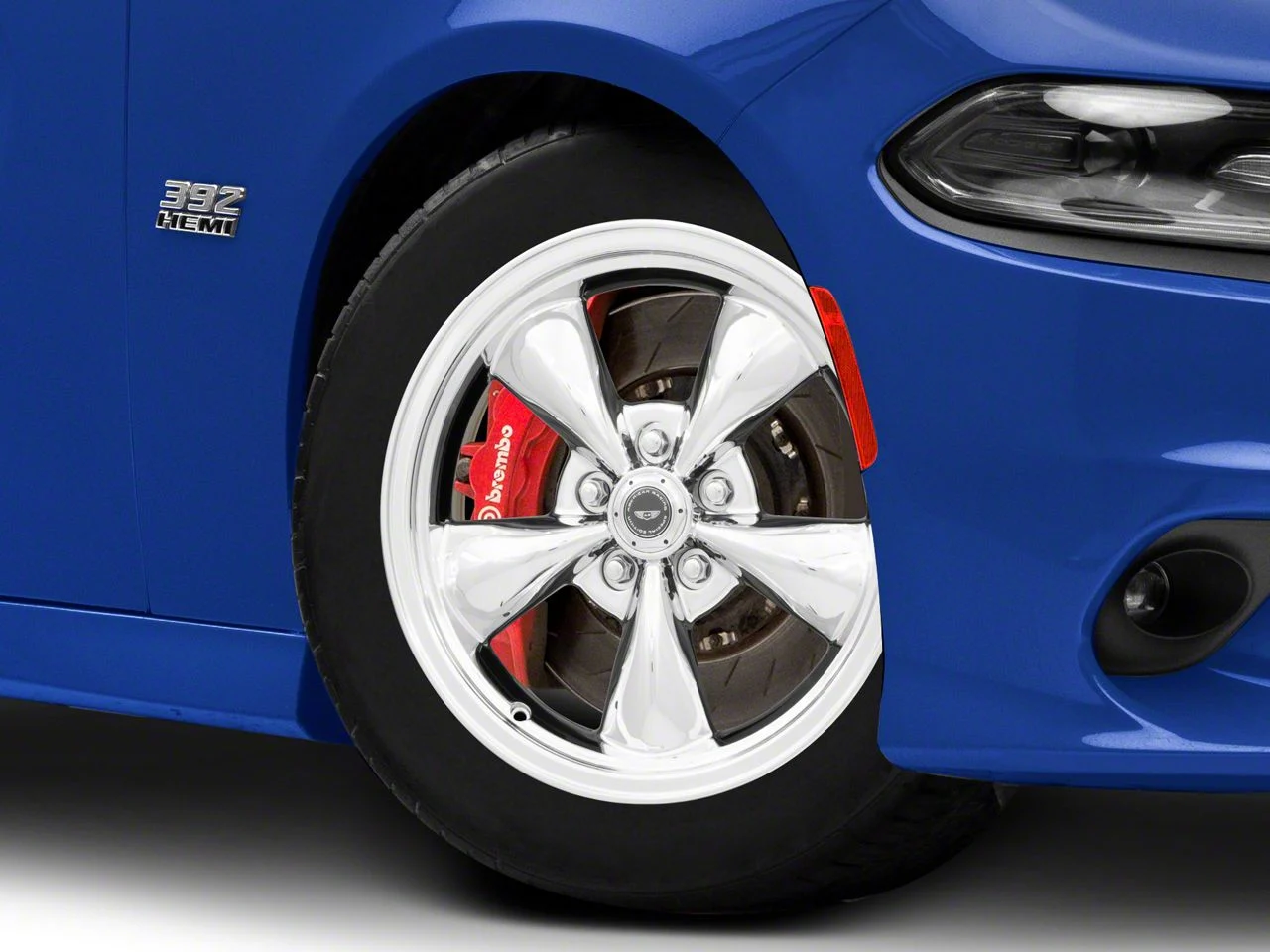 American Racing TORQ THRUST M Chrome Wheel; 22x9.5; 18mm Offset (11-23 RWD Charger)
