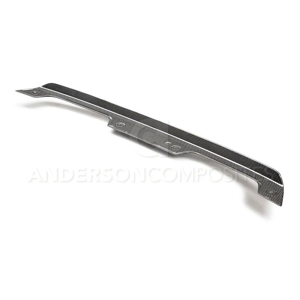 Anderson Composites Type-OE GT500 Style Rear Spoiler Gurney Flap; Carbon Fiber (15-23 Mustang Fastback)