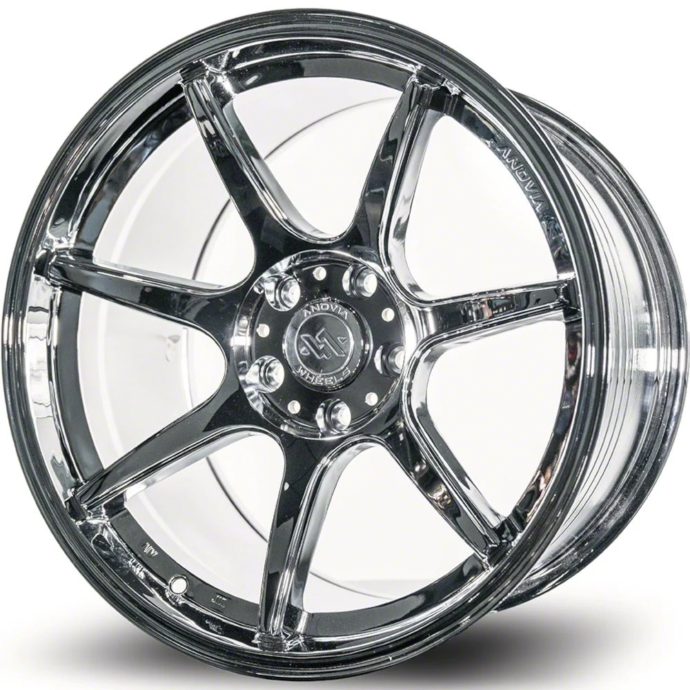 Anovia Wheels Kano Chrome Wheel; 18x9.5; 38mm Offset (10-14 Mustang GT w/o Performance Pack, V6)