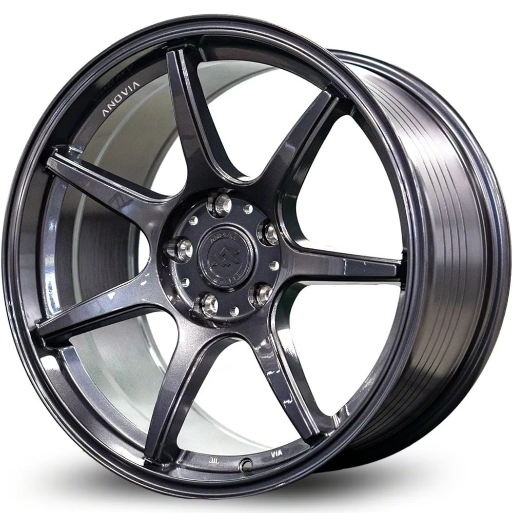 Anovia Wheels Kano Gunmetal Wheel; 18x9.5; 35mm Offset (10-14 Mustang GT w/o Performance Pack, V6)