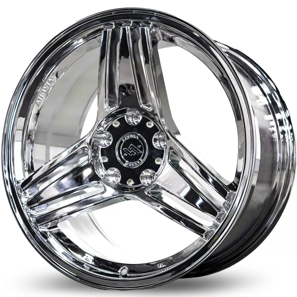 Anovia Wheels Treble Chrome Wheel; 18x9.5; 35mm Offset (24-26 Mustang EcoBoost w/o Performance Pack)