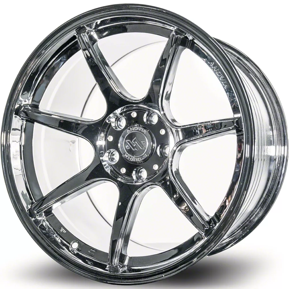 Anovia Wheels Kano Chrome Wheel; 18x9.5; 38mm Offset (15-23 Mustang EcoBoost w/o Performance Pack, V6)