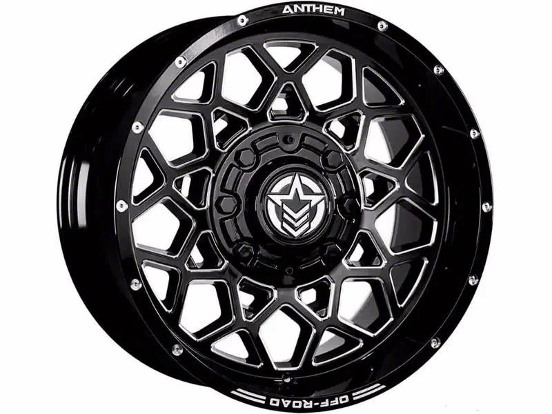 Anthem Off-Road Avenger Gloss Black Milled 8-Lug Wheel; 20x12; -44mm Offset (11-16 F-250 Super Duty)