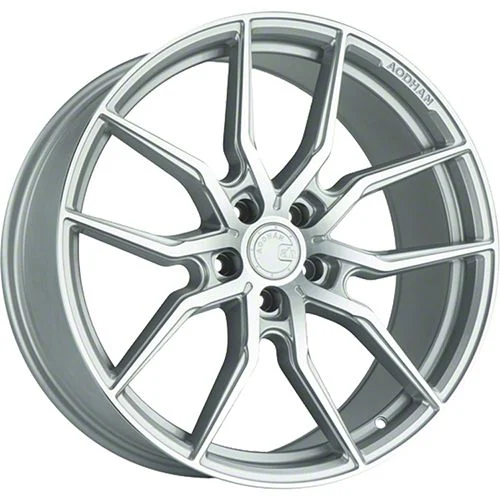 AFF1 Gloss Silver Machined Wheel; 20x9; 32mm Offset (24-26 Mustang)