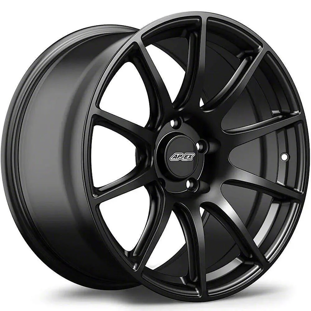 APEX SM-10 Satin Black Wheel; 18x11; 52mm Offset (24-26 Mustang)