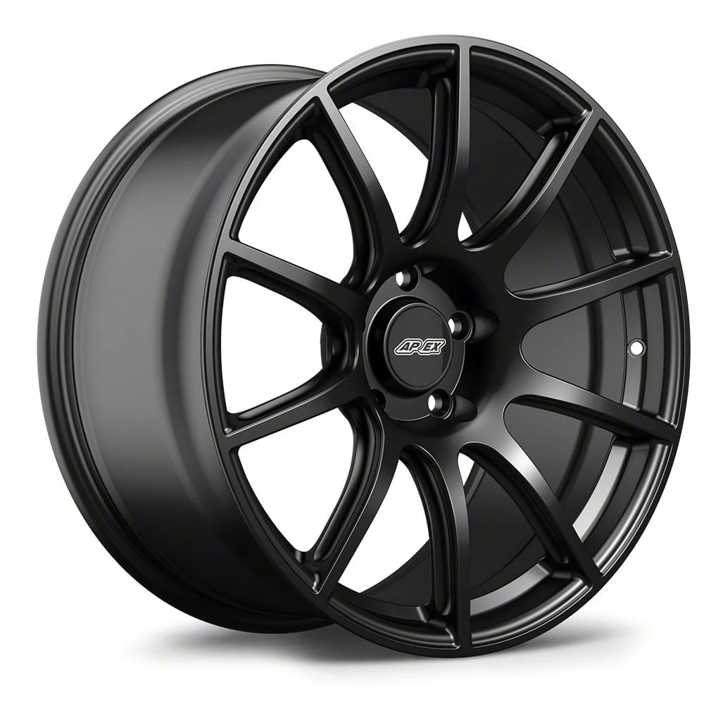 APEX SM-10 Satin Black Wheel; 19x9; 34mm Offset (24-26 Mustang)