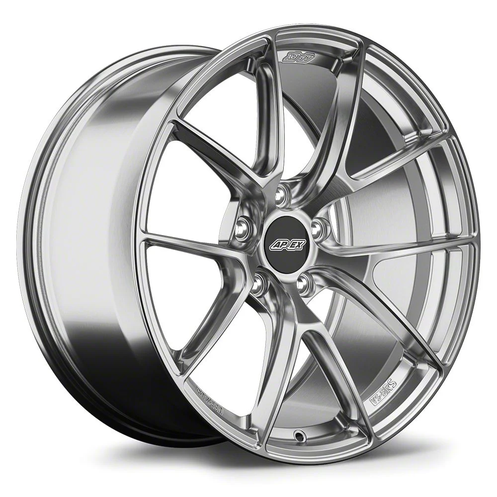 APEX VS-5RS Brushed Clear Wheel; 18x10; 40mm Offset (24-26 Mustang EcoBoost w/o Performance Pack)