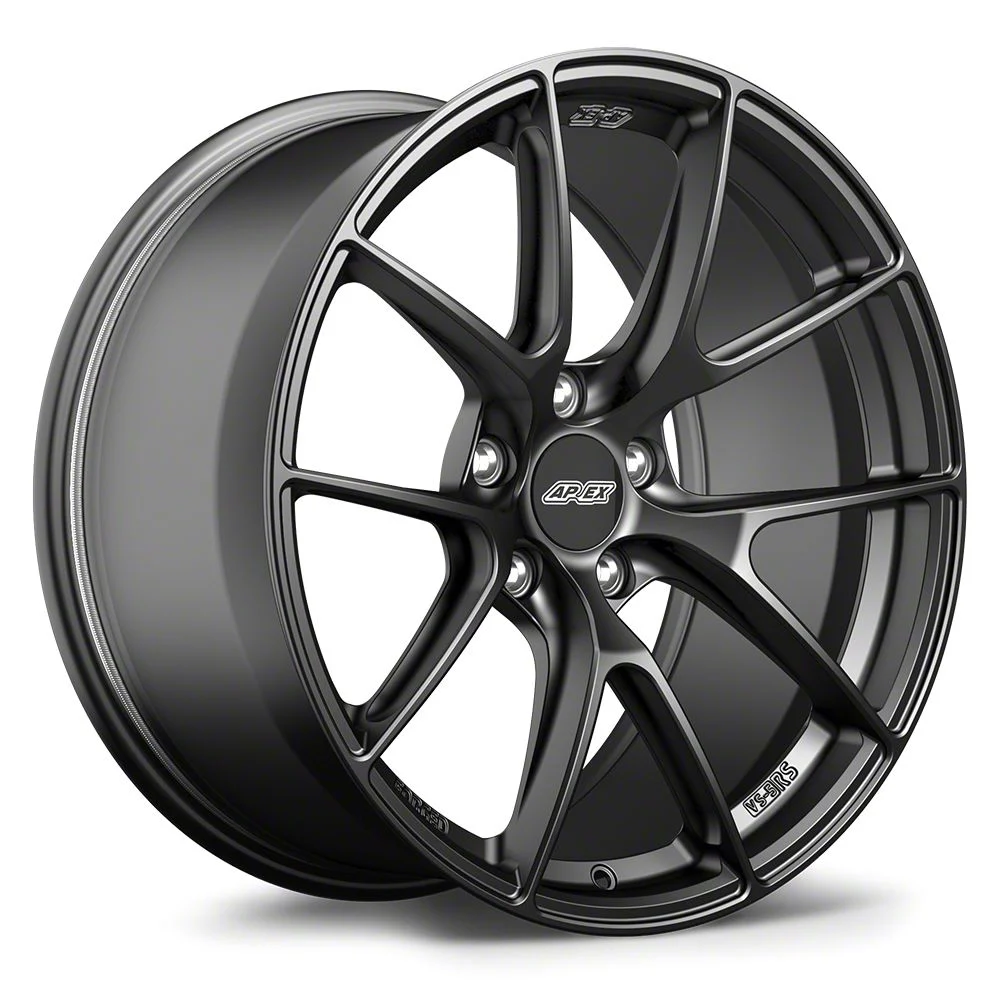 APEX VS-5RS Satin Black Wheel; 18x10; 40mm Offset (24-26 Mustang EcoBoost w/o Performance Pack)
