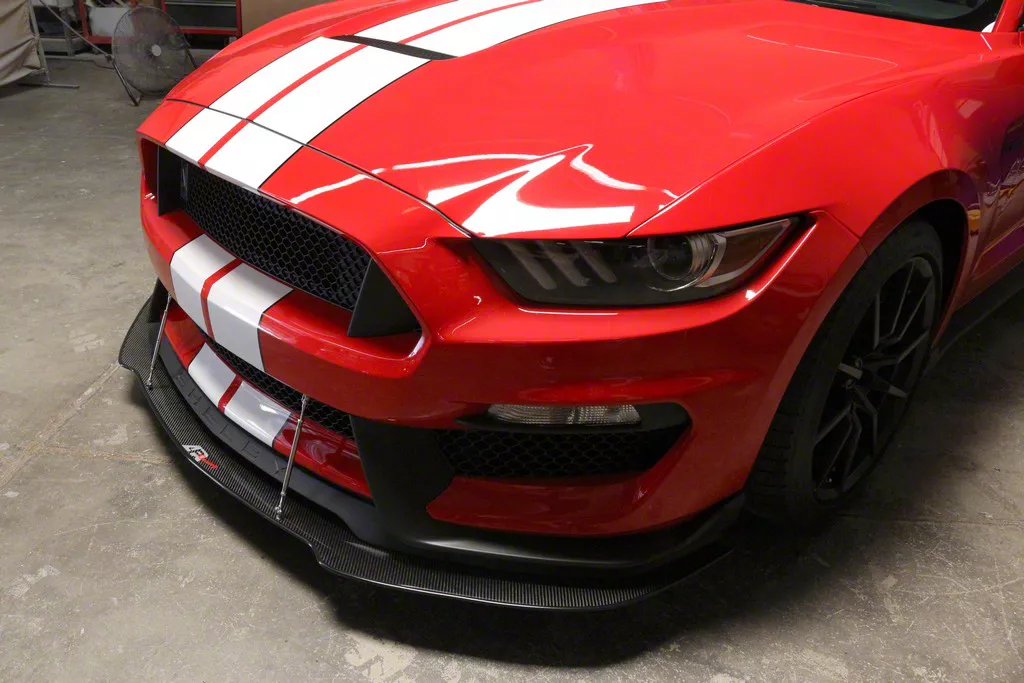 APR Performance Front Wind Splitter; Carbon Fiber (15-17 Mustang GT350)