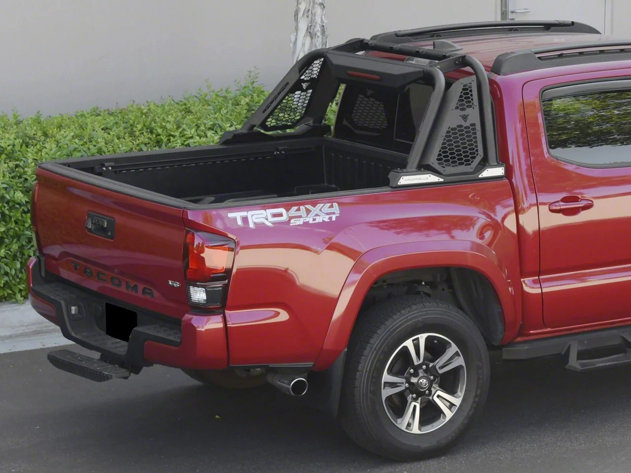 CR-M Chase Rack with 3rd Brake Light; Matte Black (07-19 Sierra 3500 HD)