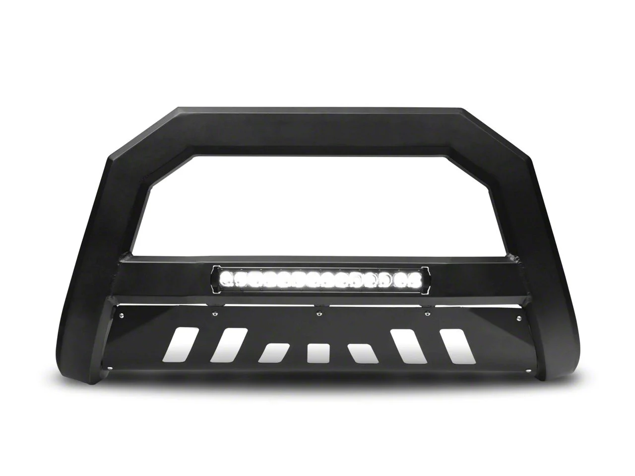AR Series Bull Bar with LED Light Bar; Matte Black (07-20 Yukon)