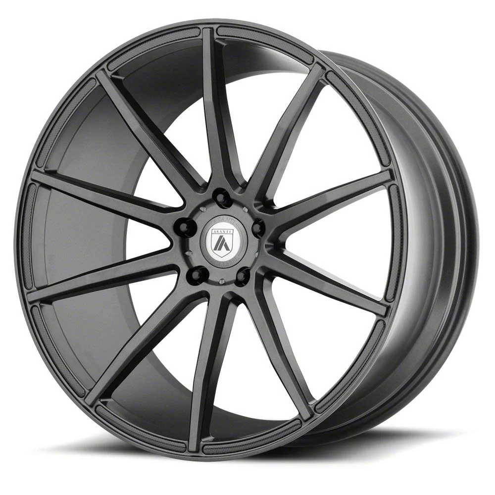 Asanti Aries Matte Graphite Wheel; Rear Only; 20x10; 25mm Offset (06-10 RWD Charger)