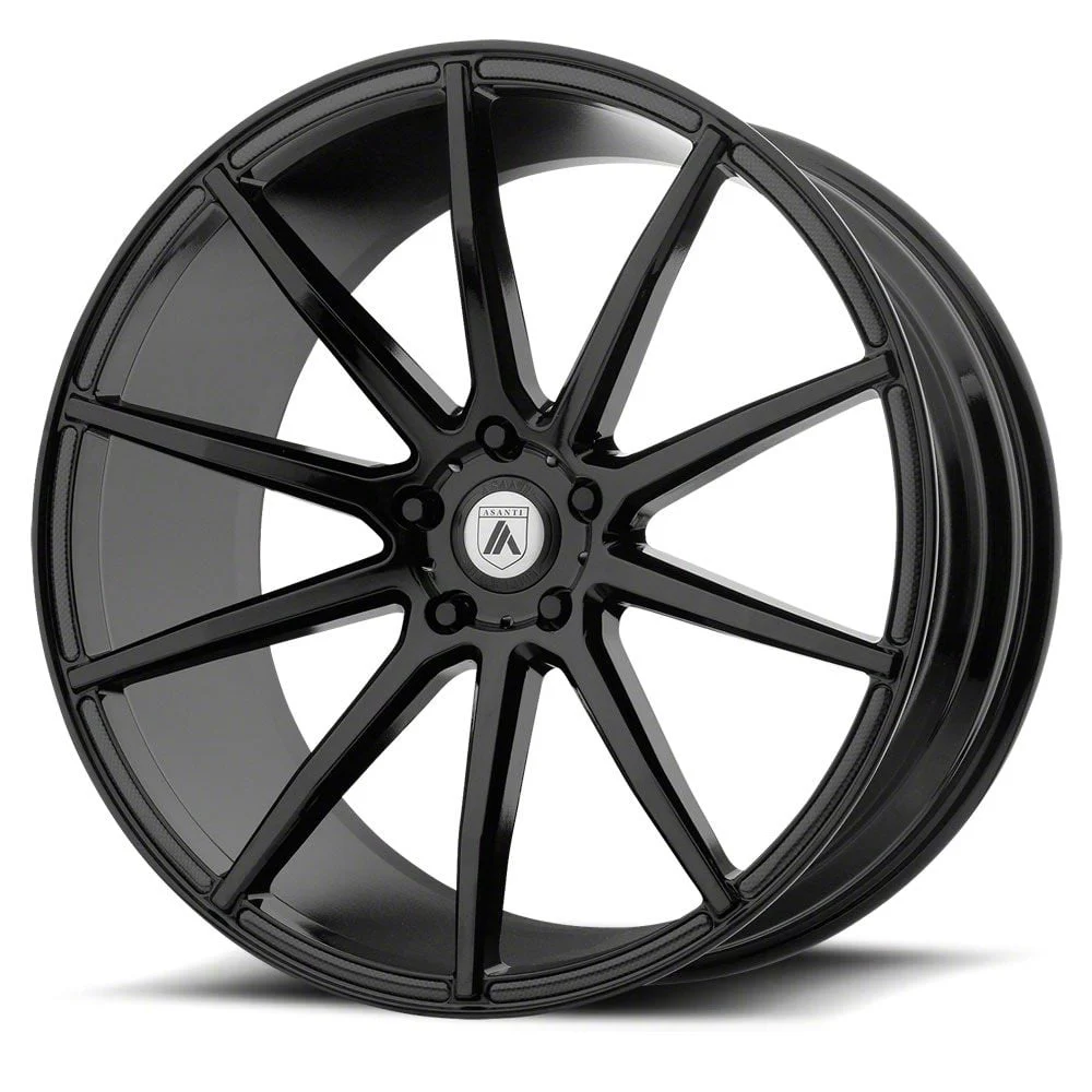 Asanti Aries Gloss Black Wheel; Rear Only; 20x10; 25mm Offset (11-23 RWD Charger, Excluding SRT Hellcat)