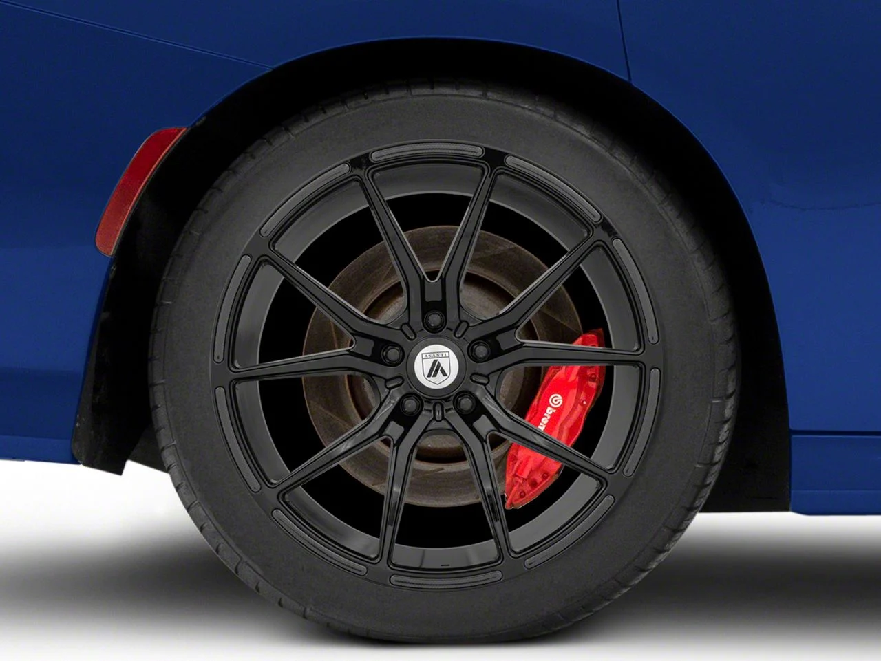 Asanti Vega Gloss Black Wheel; Rear Only; 20x10.5; 38mm Offset (11-23 RWD Charger, Excluding SRT Hellcat)