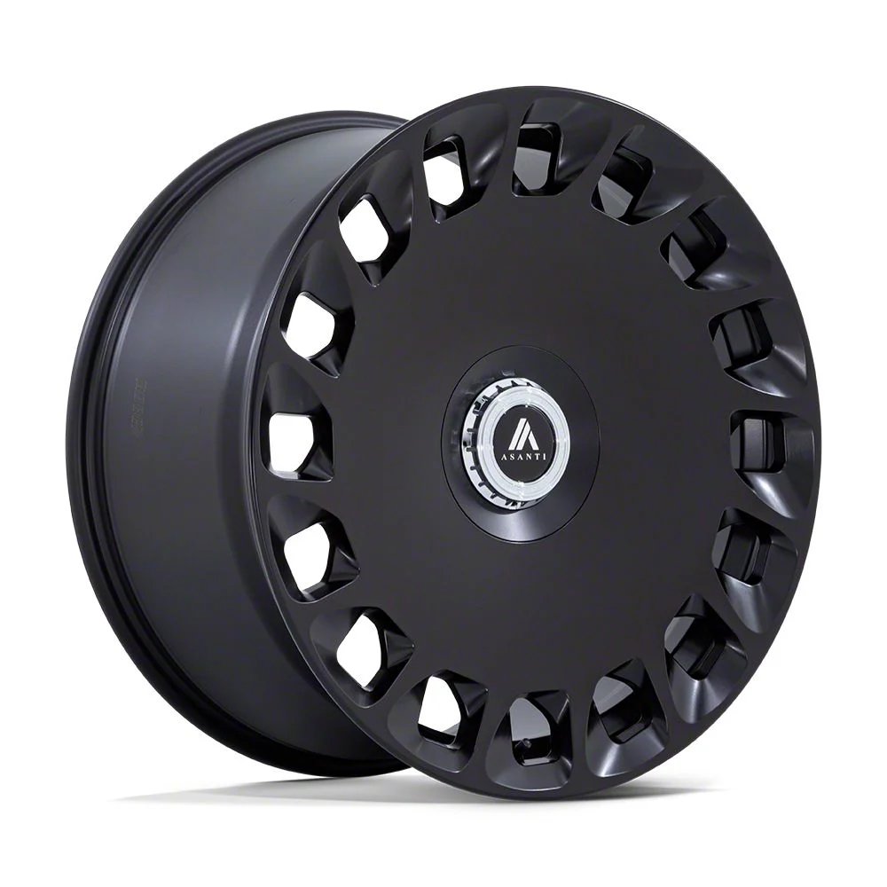 Asanti Aristocrat Matte Black Wheel; 20x9; 45mm Offset (21-26 Mustang Mach-E)