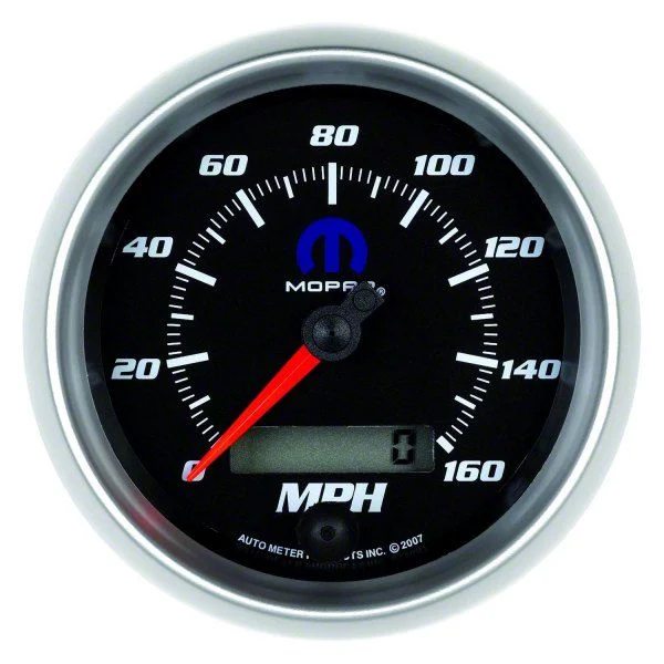 Auto Meter MOPAR Series 3-3/8-Inch Programmable Speedometer; 0-160 MPH (Universal; Some Adaptation May Be Required)