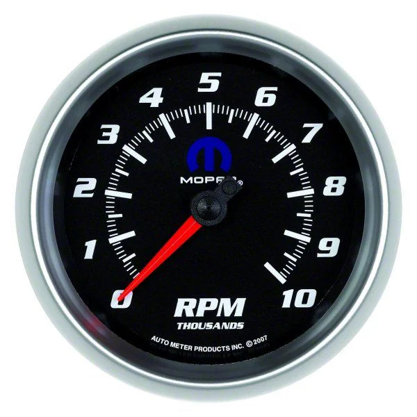 Auto Meter MOPAR Series 3-3/8-Inch In-Dash Tachometer; 0-10000 RPM (Universal; Some Adaptation May Be Required)