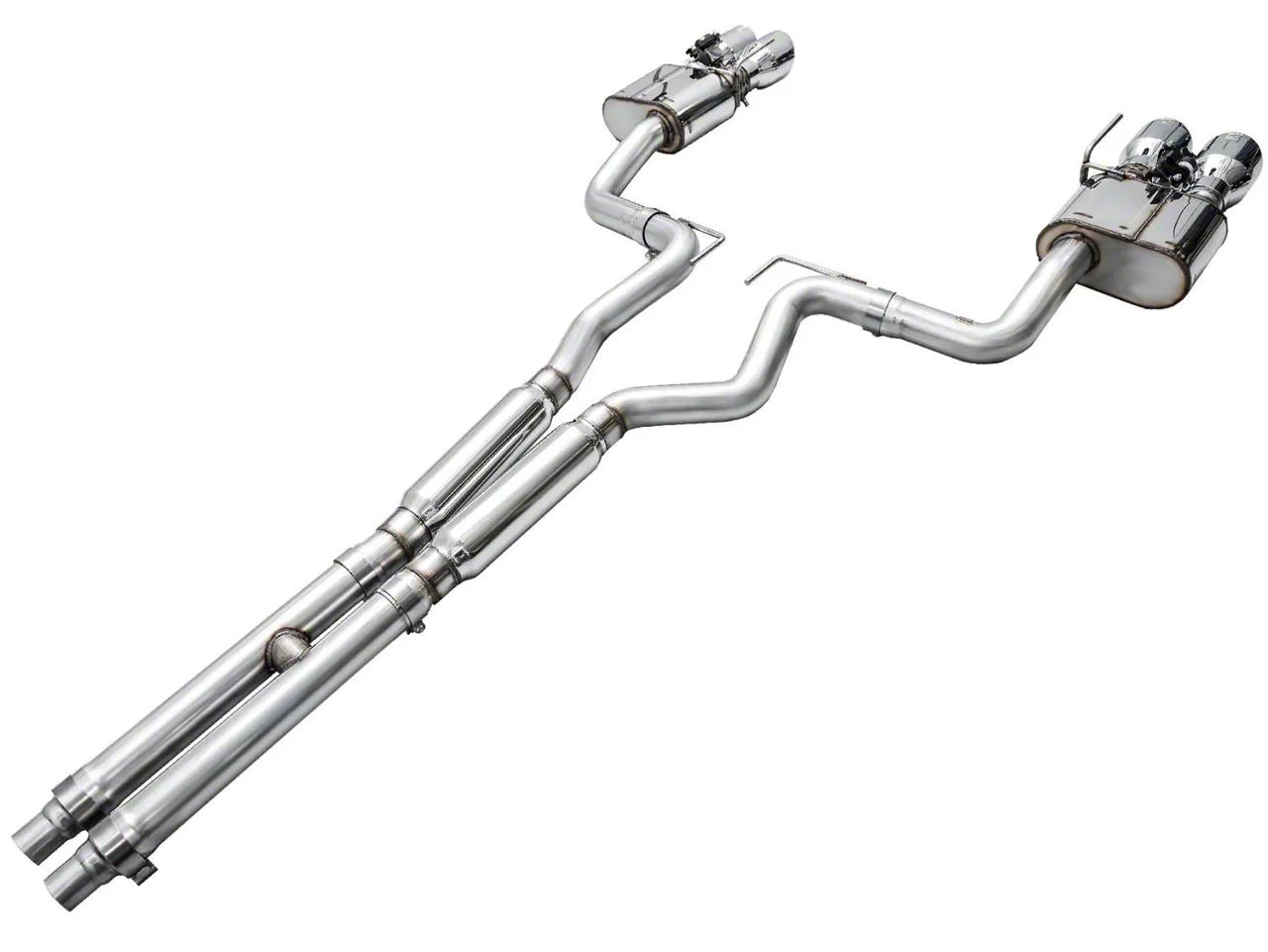 AWE SwitchPath Cat-Back Exhaust with Chrome Silver Tips (24-26 Mustang GT Fastback w/ Active Exhaust)
