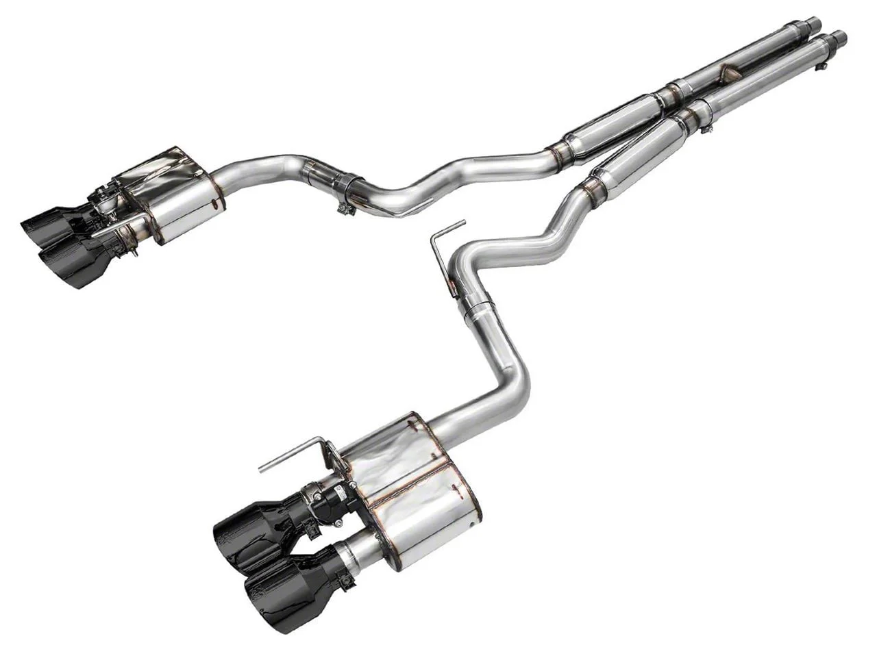 AWE SwitchPath Cat-Back Exhaust with Diamond Black Tips (24-26 Mustang Dark Horse)