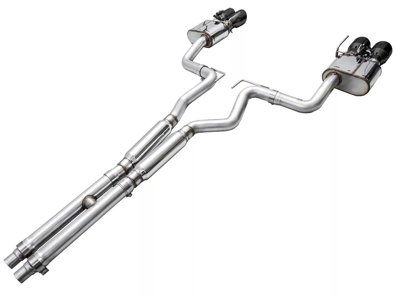 AWE SwitchPath Cat-Back Exhaust with Diamond Black Tips (24-26 Mustang GT Fastback w/ Active Exhaust)