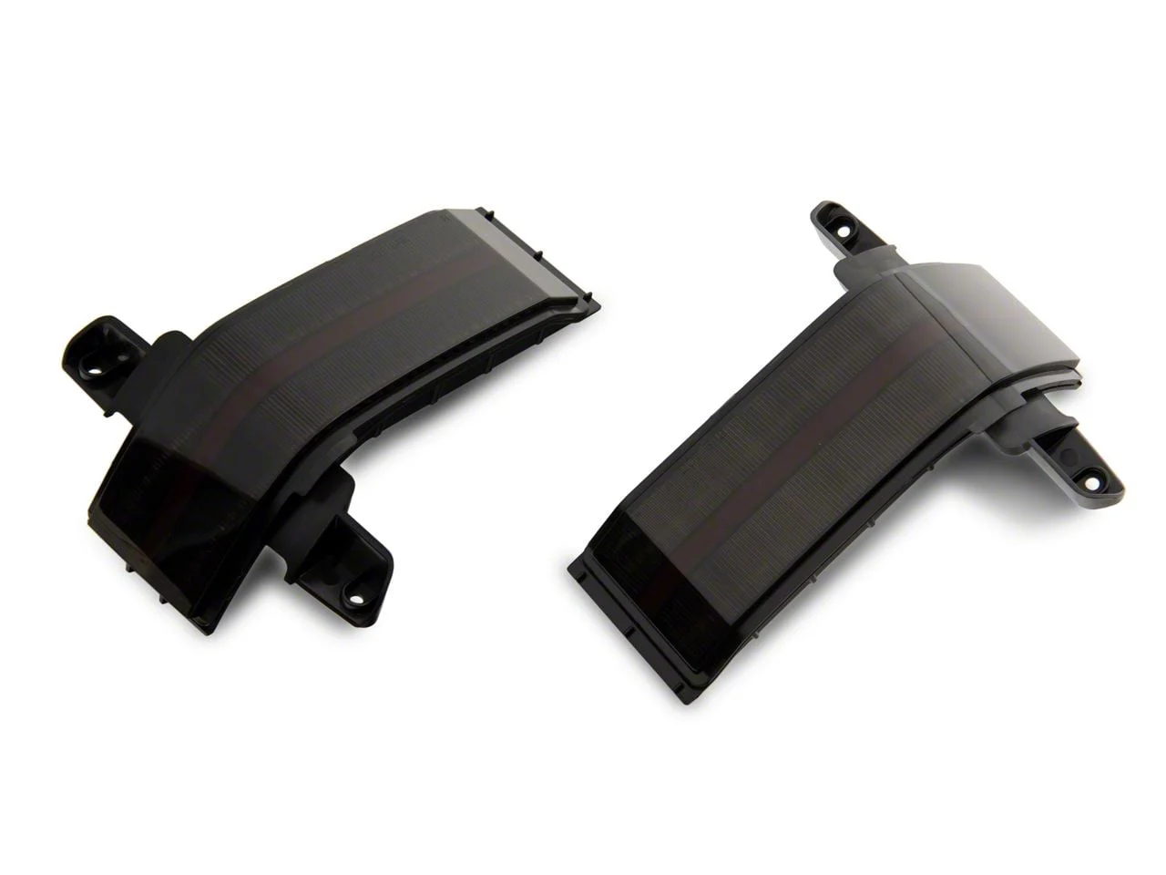 Raxiom Axial Series Dual-Row Amber LED Tow Mirror Lights; Smoked (15-19 Sierra 3500 HD)