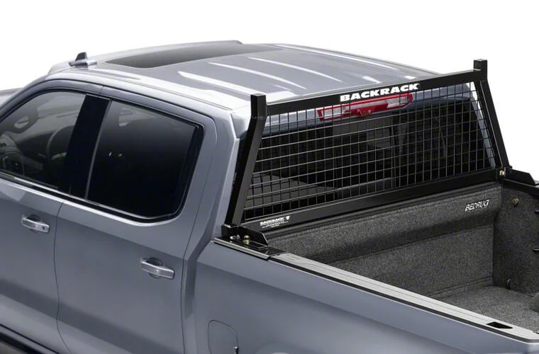 BackRack Safety Headache Rack Frame with Standard No Drill Installation Kit, Standard Side Bed Rails and Rear Bed Bar (20-26 Sierra 3500 HD w/ 6.90-Foot Standard Box)