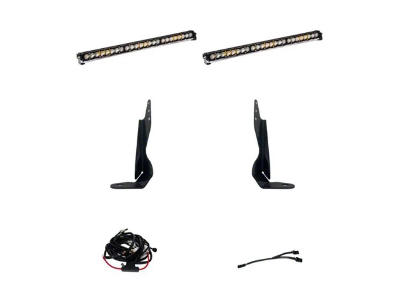 Baja Designs Dual 30-Inch S8 Behind Grille Light Kit (20-26 Sierra 3500 HD)