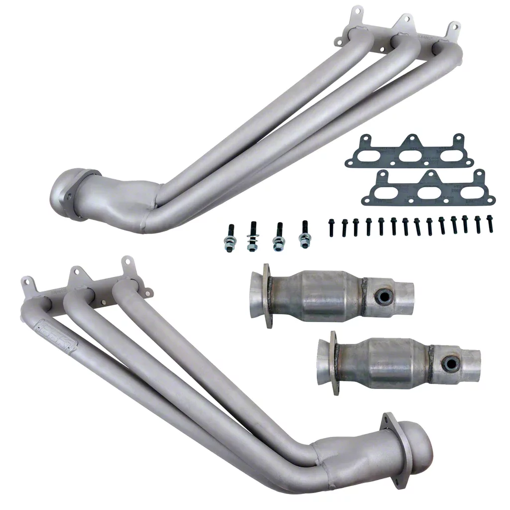 BBK 1-5/8-Inch Long Tube Headers; Titanium Ceramic (10-11 V6 Camaro)